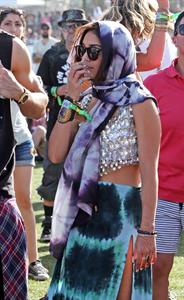 Vanessa Hudgens at Coachella Festival day 3 in Indio on April 14, 2013