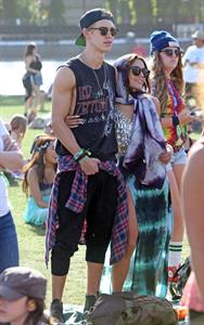 Vanessa Hudgens at Coachella Festival day 3 in Indio on April 14, 2013