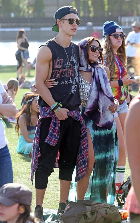 Vanessa Hudgens at Coachella Festival day 3 in Indio on April 14, 2013