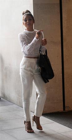 Vanessa Hudgens arriving at BBC Radio 1 in London on July 16, 2013 