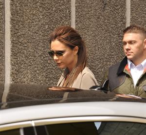Victoria Beckham leaving London's Vogue Festival in London on April 28, 2013