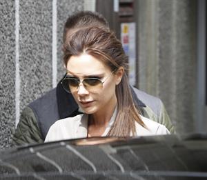 Victoria Beckham leaving London's Vogue Festival in London on April 28, 2013