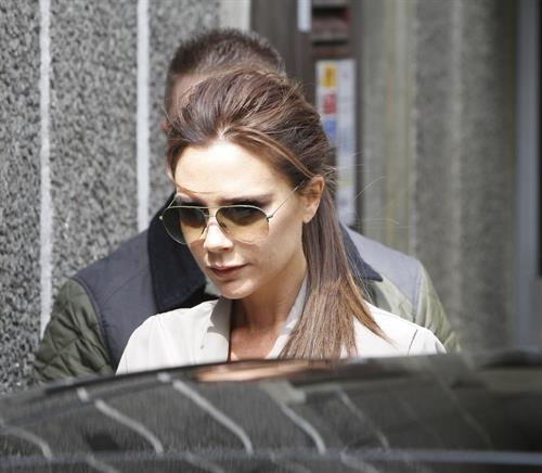 Victoria Beckham leaving London's Vogue Festival in London on April 28, 2013