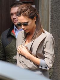 Victoria Beckham leaving London's Vogue Festival in London on April 28, 2013