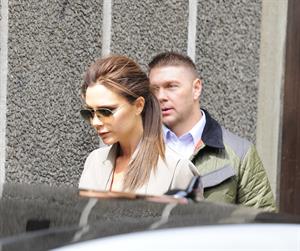 Victoria Beckham leaving London's Vogue Festival in London on April 28, 2013