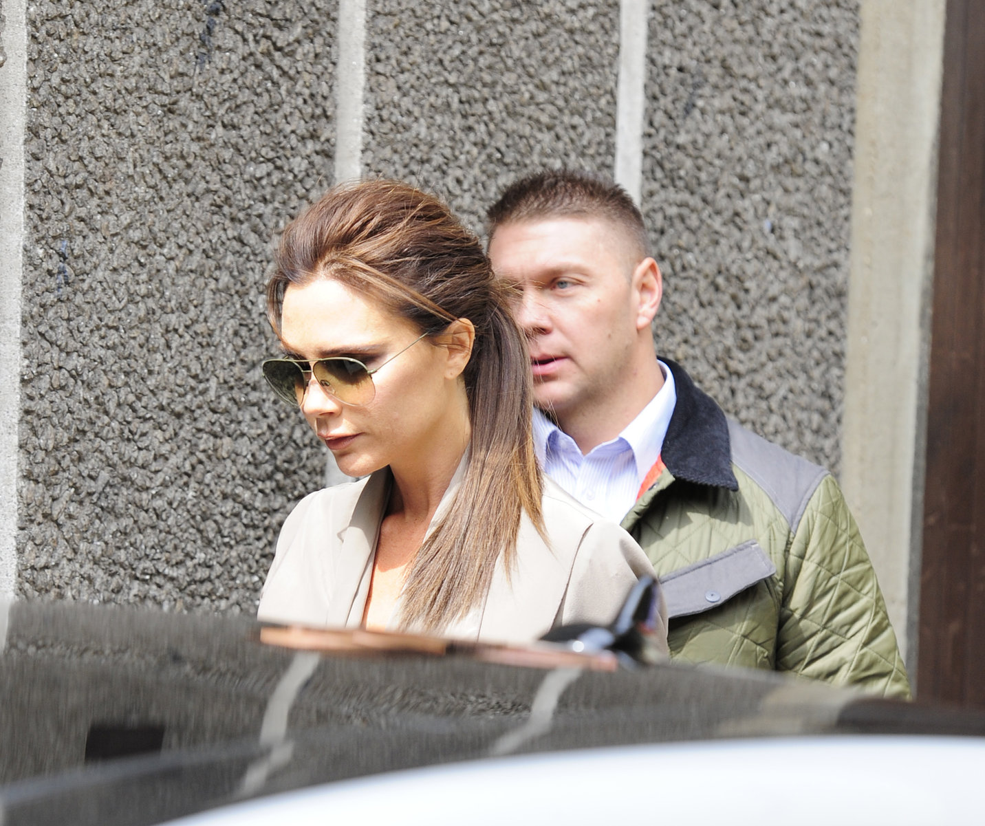 Victoria Beckham leaving London's Vogue Festival in London on April 28, 2013