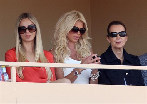 Victoria Silvstedt Pictures Victoria Silvstedt Attends Novak Djokovic match at Monte-Carlo RoleMasters in Monaco (April 18, 2013)