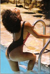 Claire Louise Hickory in a bikini