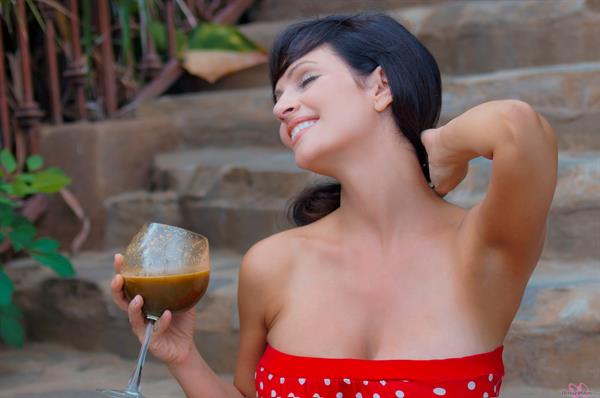 Denise Milani Photoset - Healthy Drink
