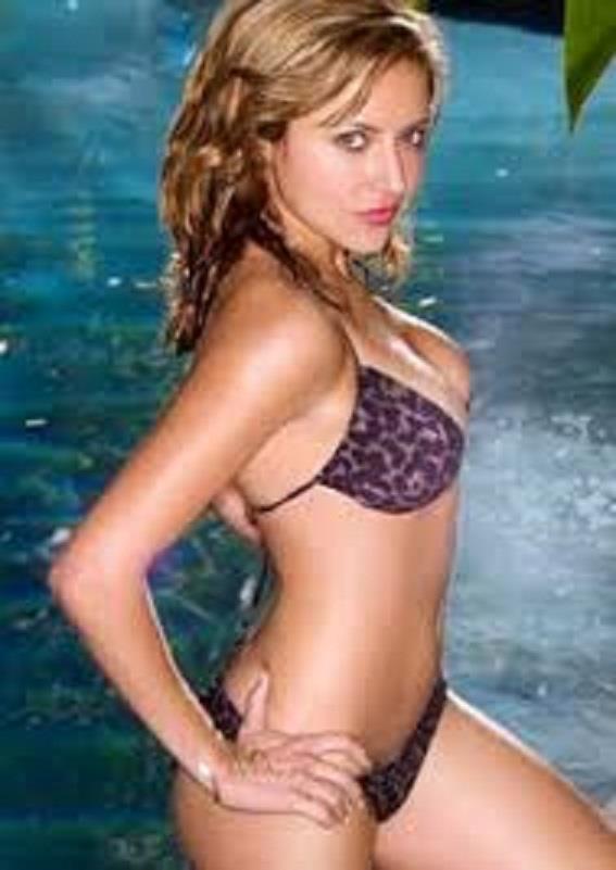 Christine Lakin in a bikini