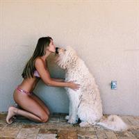 Emily Zeck in a bikini