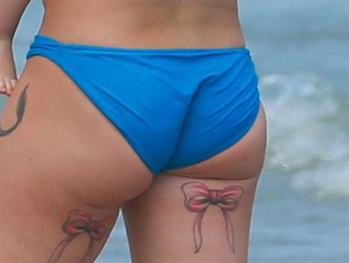 Pink in a bikini - ass