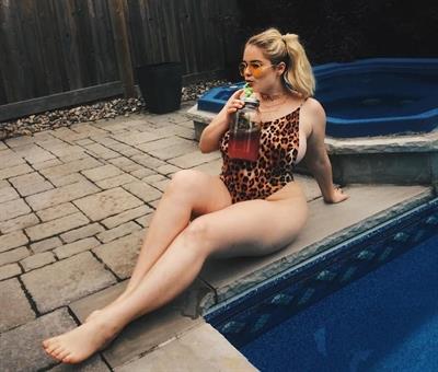 Hot sexy curvy lingerie model