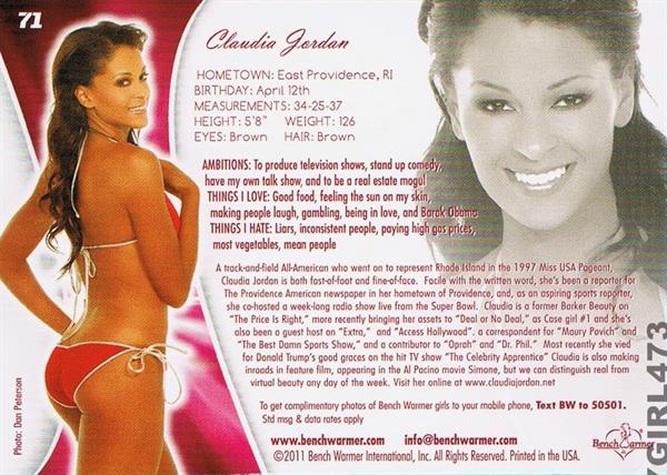 Claudia Jordan in a bikini - ass