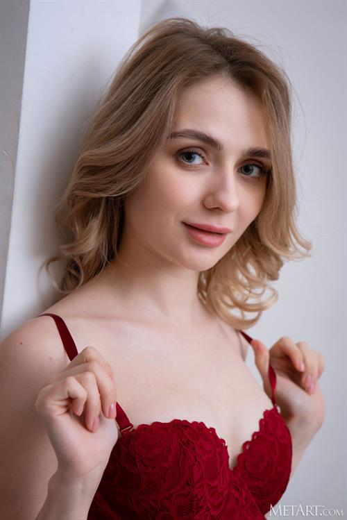 Alice Shea in Red Lingerie