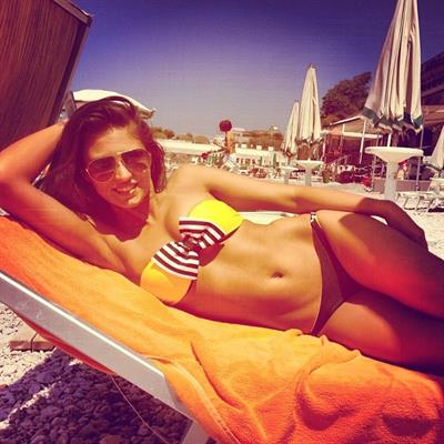 Antonia Iacobescu in a bikini