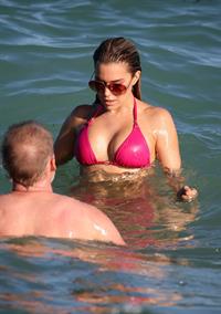 Sylvie van der Vaart in a bikini