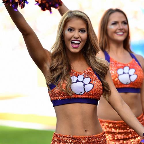 Former Clemson Rally Cat
Current Dallas Cowboy Cheerleader