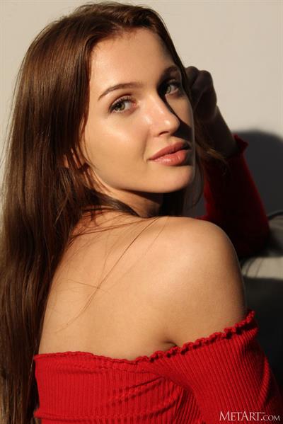 Holly Haim Toned Babe in Red
