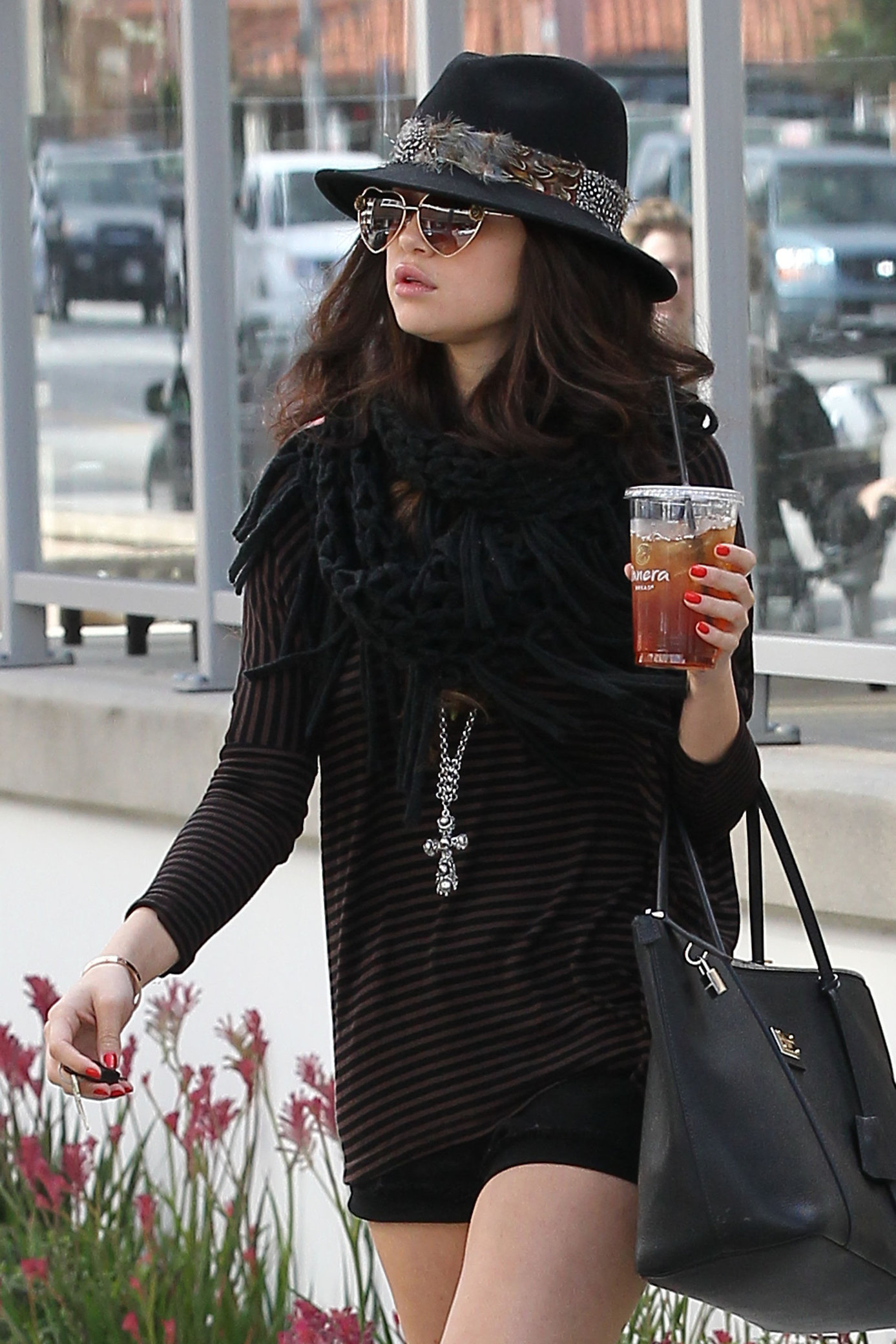 Selena Gomez leaving Panera Bread in LA 2/2/13 