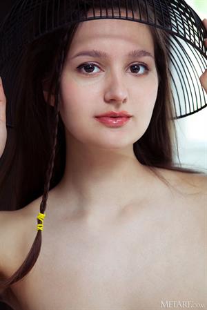 Adeline Nude Pictures Adeline in White Lingerie