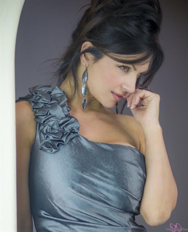 Denise Milani Photoset - Silver Dress