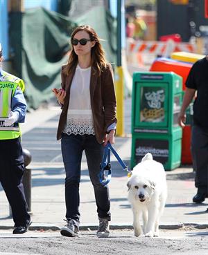 Olivia Wilde walking her dog in New York City - April 24, 2013 