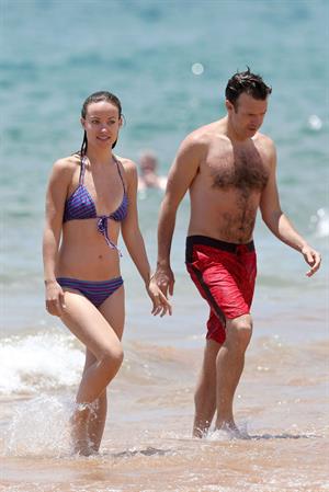 Olivia Wilde on the beach and in the water in Hawaii - May 26, 2013 