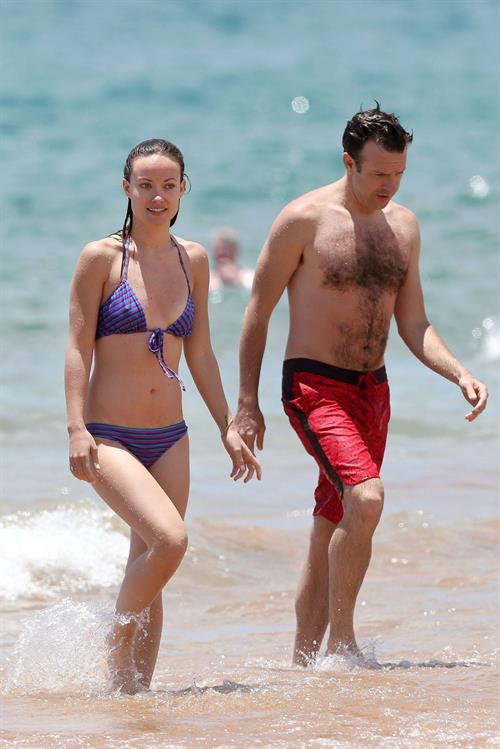 Olivia Wilde on the beach and in the water in Hawaii - May 26, 2013 