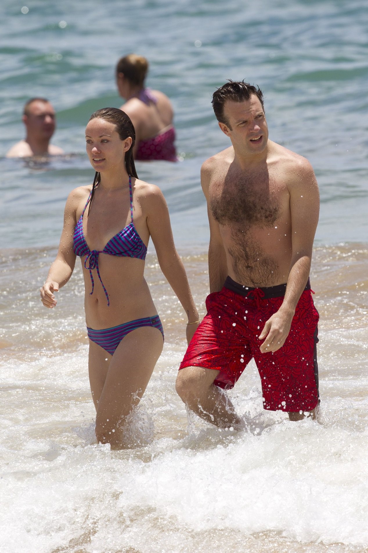 Olivia Wilde on the beach and in the water in Hawaii - May 26, 2013 