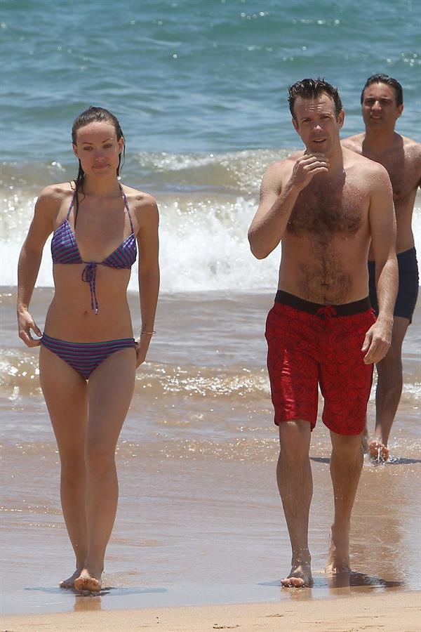 Olivia Wilde on the beach and in the water in Hawaii - May 26, 2013 