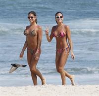 Bia and Branca Feres in a bikini