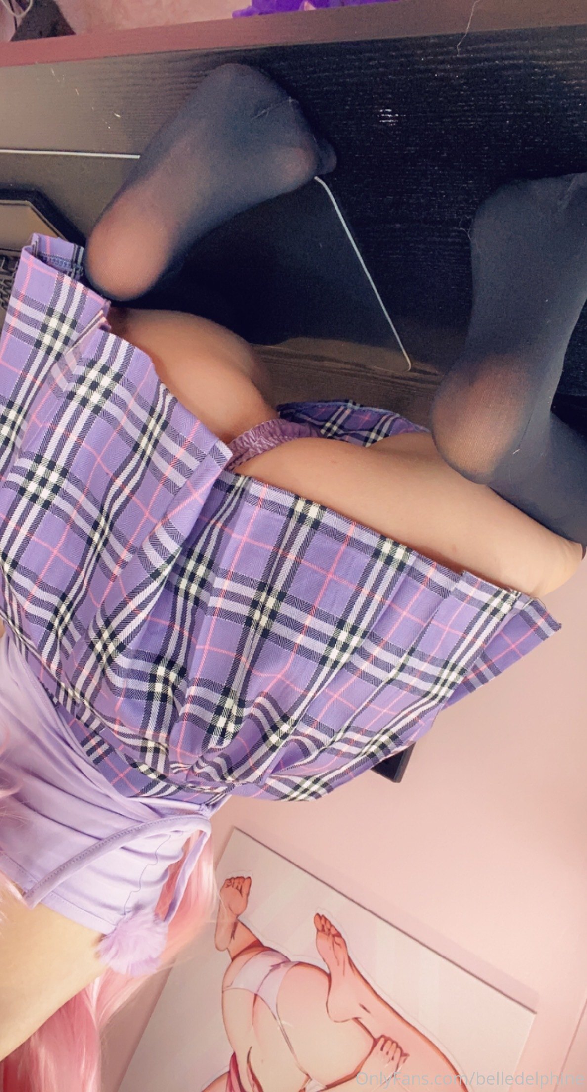 Belle Delphine taking a selfie