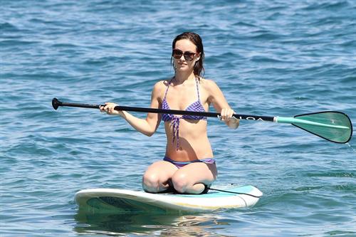 Olivia Wilde on the beach and in the water in Hawaii - May 26, 2013 