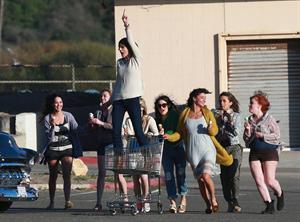 Taylor Swift filming a music video in Malibu 2/11/13 