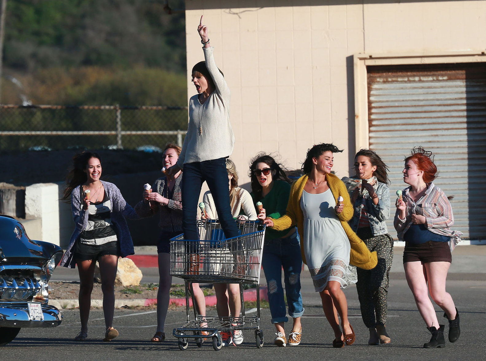 Taylor Swift filming a music video in Malibu 2/11/13 