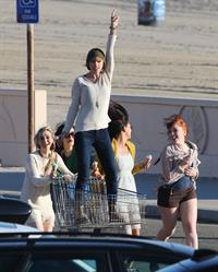 Taylor Swift filming a music video in Malibu 2/11/13 