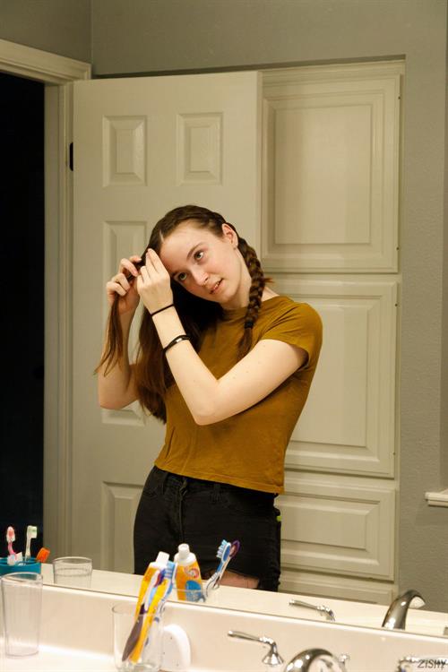 Hazel Moore in the Bathroom