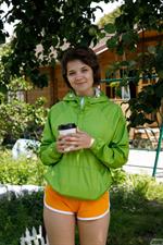 Victoria Mininia in Cute Shorts