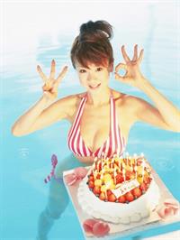 Aki Hoshino in a bikini