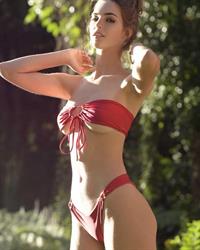 Emily Feld in a bikini