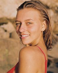 Red Bikini on the Rocks