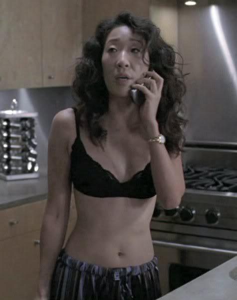 Sandra Oh in lingerie