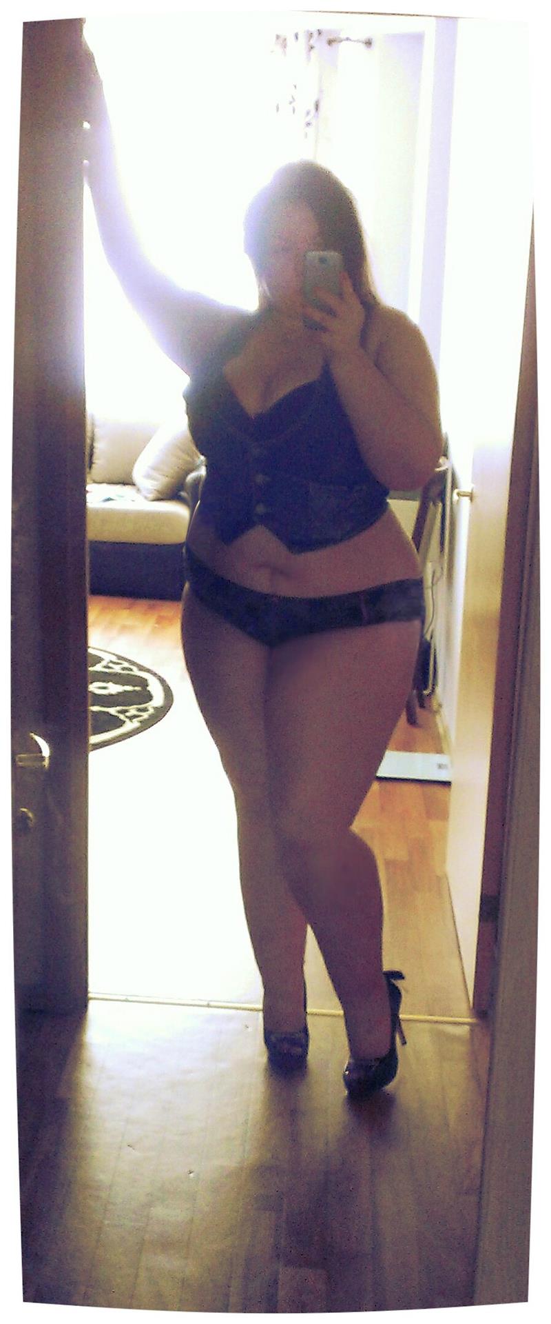 Anonymous in lingerie