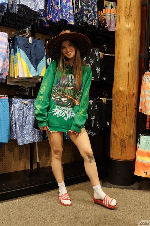 Allie Chandler in a Hoodie