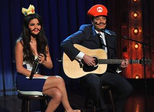 Selena Gomez on Late Night with Jimmy Fallon in NYC on March 19, 2013 