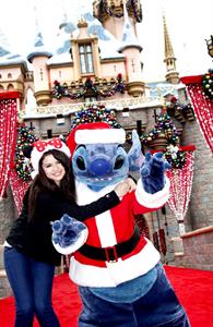 Selena Gomez - ABC Christmas Parade at Disneyland 11/7/09  