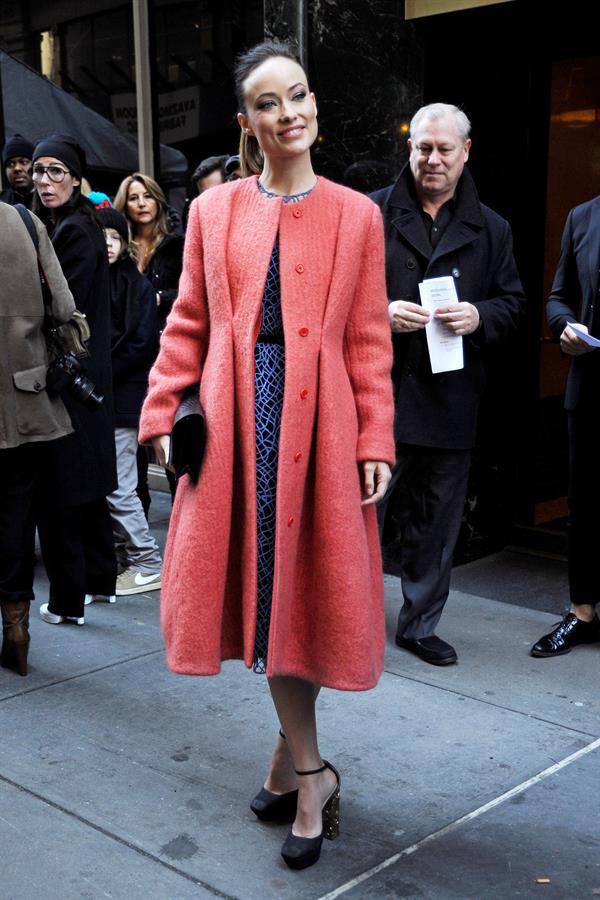 Olivia Wilde attends Calvin Klein Fall 2013 Presentation in New York City - February 14, 2013 