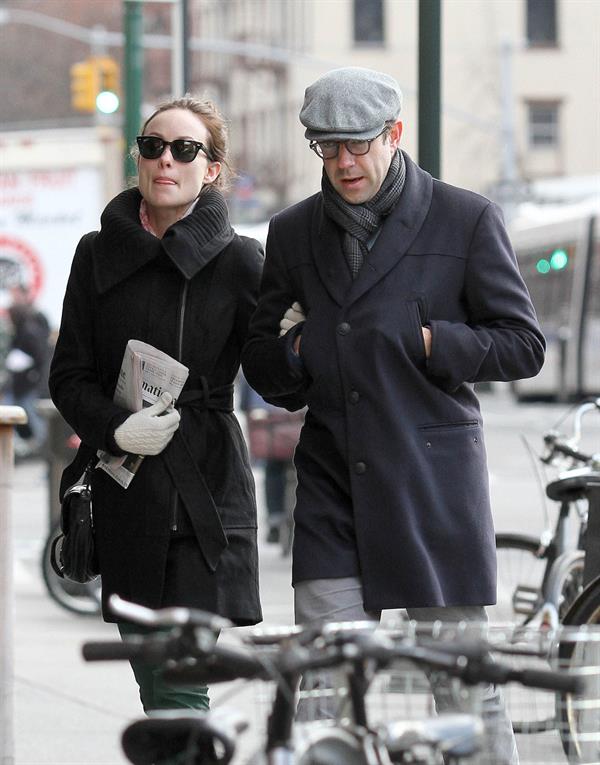 Olivia Wilde out walking in New York City on February 20, 2013