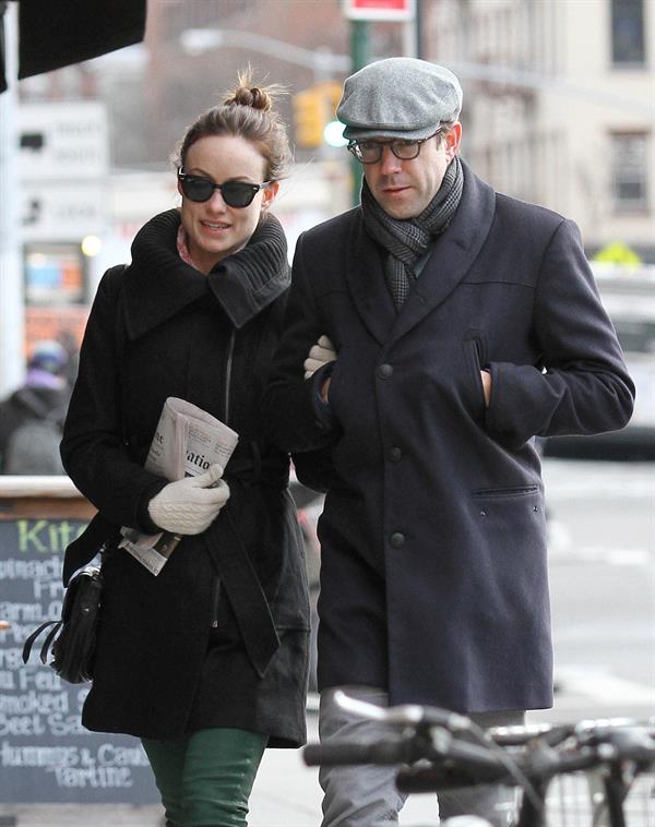 Olivia Wilde out walking in New York City on February 20, 2013